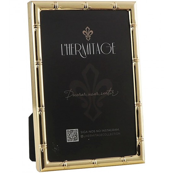 Porta Retrato 10x15cm Frame em Metal Dourado